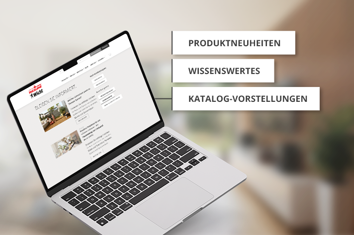 Wicht Blog auf einem Laptop